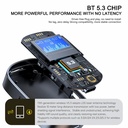Bluetooth-compatible5.3 Audio Receiver Adapter Wireless Stereo Music Adapter Support TF Card Play with LCD Screen