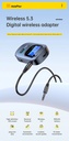 Bluetooth-compatible5.3 Audio Receiver Adapter Wireless Stereo Music Adapter Support TF Card Play with LCD Screen