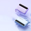 10000mAh Mobile Power Supply With Built-In Cable 18W Super Fast Charging Power Bank