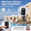 Self-generated wireless household electric doorbell intelligent AC music reminder elderly pager battery-free doorbell