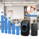 Self-generated wireless household electric doorbell intelligent AC music reminder elderly pager battery-free doorbell