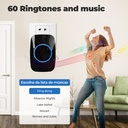 Self-generated wireless household electric doorbell intelligent AC music reminder elderly pager battery-free doorbell