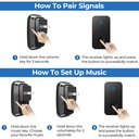 Self-generated wireless household electric doorbell intelligent AC music reminder elderly pager battery-free doorbell