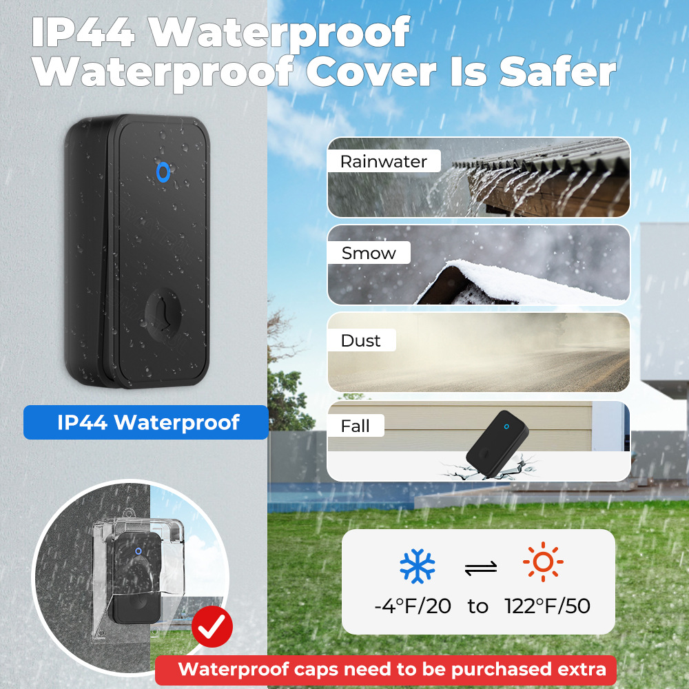 Self-generated wireless household electric doorbell intelligent AC music reminder elderly pager battery-free doorbell