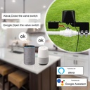 Tuya Wifi Smart Valve Controller bluetooth-compatible For Water Gas Auto Shut ON Off Water Valve Manipulator Smart Life APP home tool