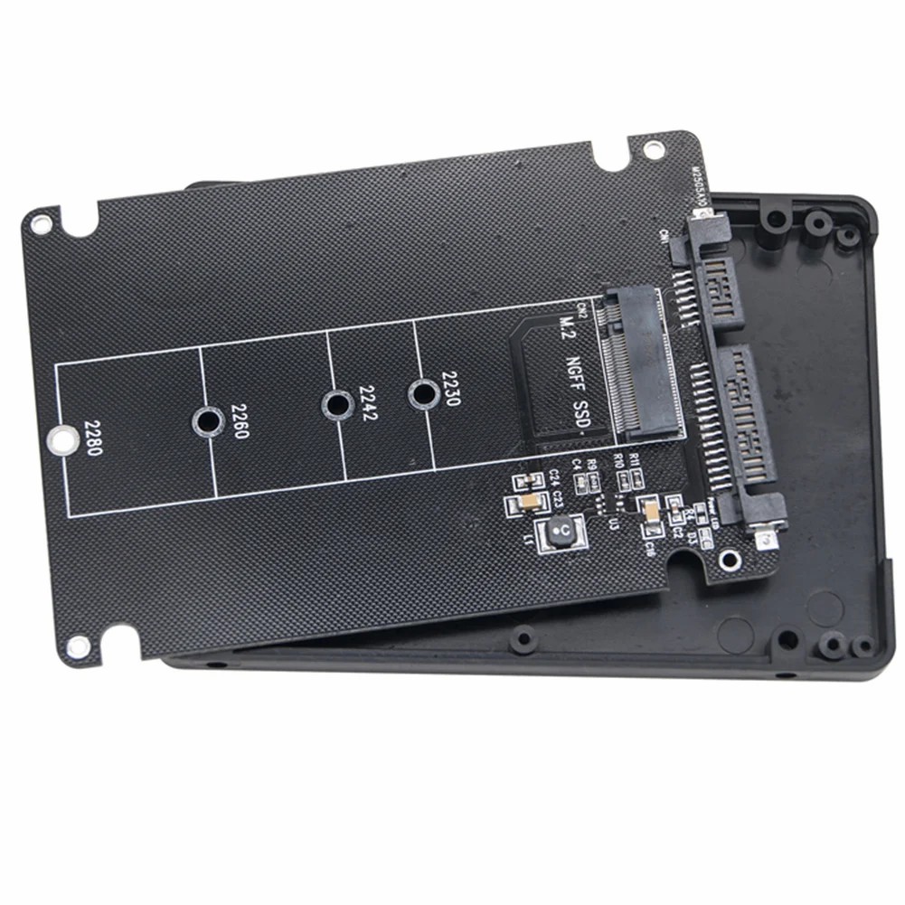 M.2 NGFF SSD To SATA3 Adapter Card External Hard Drive Box 6Gbps Hard Disk Adapter Board Dual Use M2 NGFF To SATA Conversion Card