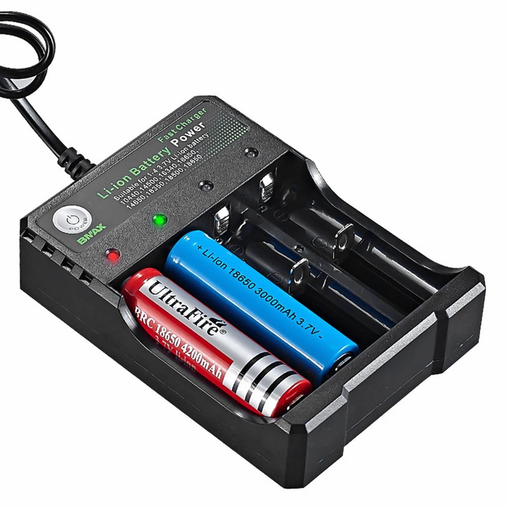 18650 4 Slots AC 110-220V Battery Charger 4.2V Rechargeable Lithium Battery Charger