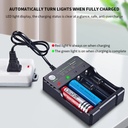 18650 4 Slots AC 110-220V Battery Charger 4.2V Rechargeable Lithium Battery Charger