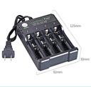 18650 4 Slots AC 110-220V Battery Charger 4.2V Rechargeable Lithium Battery Charger