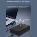 2.5/3.5 inch plastic screw-free USB 3.0 SATA desktop serial port hard drive enclosure supports 18TB external power supply