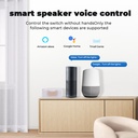 Tuya smart WIFI socket universal plug metering remote control switch APP timing
