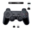 Single wireless game controller with 2.4G receiver can support PC/Android TV/smart box