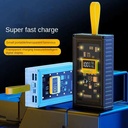 22.5W Fast Charging Transparent Mech Armor Power Bank with Digital Display