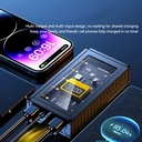 22.5W Fast Charging Transparent Mech Armor Power Bank with Digital Display