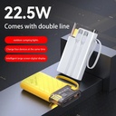 10000mAh PD22.5W super fast charging with built-in cable power bank