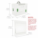 220V 10A Controller with Fuse,Self-Powered Wall Switch 433Mhz RF Wireless Kinetic Light Switch