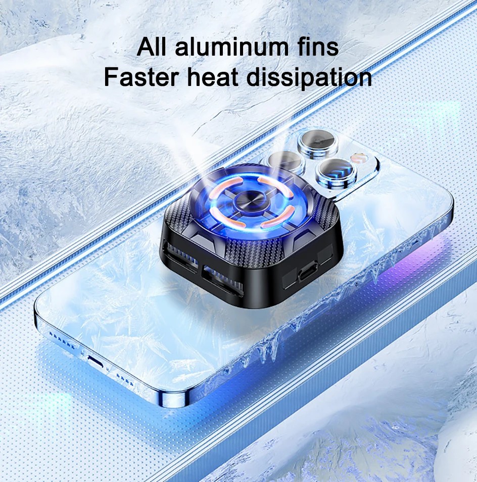 Type-C USB Powered X79 Magnetic Mobile Phone Semiconductor Cooling Radiator Fan