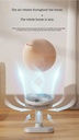 Desktop Portable Multifunctional High Wind Usb Rechargeable Circulating Fan Moving Head Desktop Fan