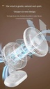 Desktop Portable Multifunctional High Wind Usb Rechargeable Circulating Fan Moving Head Desktop Fan