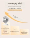 Desktop Portable Multifunctional High Wind Usb Rechargeable Circulating Fan Moving Head Desktop Fan