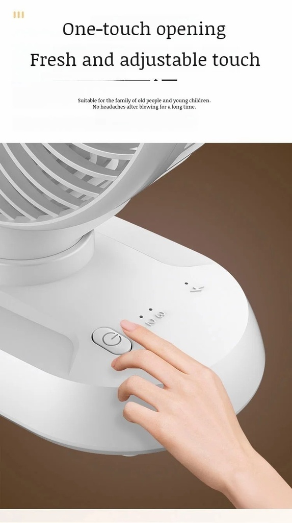 Desktop Portable Multifunctional High Wind Usb Rechargeable Circulating Fan Moving Head Desktop Fan