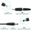 USB to DC5.5/3.5mm router optical modem boost cable 5V booster to 9V12V charging cable with led display