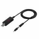 USB to DC5.5/3.5mm router optical modem boost cable 5V booster to 9V12V charging cable with led display