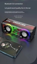 V8 10W 1800mAh Wireless Stereo Speaker TWS Transparent Mecha Stereo BT 5.0 Colorful Light