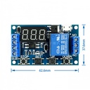 1 Channel 5V Relay 6-30V Relay Module OFF/ON Switch Trigger Time Delay Circuit Timer Cycle 999 minutes Adjustable XY-J02