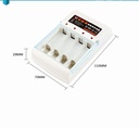 4-slot charger flat plug direct charging 1.2V No. 5 and No. 7 AA batteries children's toy accessories independent charging four-slot charger