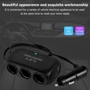 Universal 12V 24V 120W 3 Way Multi Socket Charger Splitter 2 USB Ports with 10A Car power adapter