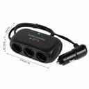 Universal 12V 24V 120W 3 Way Multi Socket Charger Splitter 2 USB Ports with 10A Car power adapter