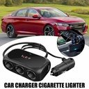 Universal 12V 24V 120W 3 Way Multi Socket Charger Splitter 2 USB Ports with 10A Car power adapter