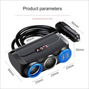 Dual USB charging plug Splitter 12-24v Universal 120w Smart Outlet Car Power Adapter