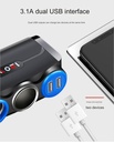 Dual USB charging plug Splitter 12-24v Universal 120w Smart Outlet Car Power Adapter