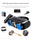 Dual USB charging plug Splitter 12-24v Universal 120w Smart Outlet Car Power Adapter