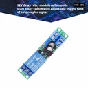 12V time delay relay module car start delay switch with optocoupler signal trigger time adjustable