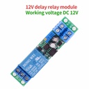 12V time delay relay module car start delay switch with optocoupler signal trigger time adjustable