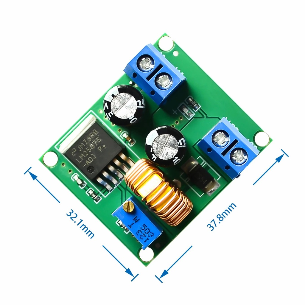 DC adjustable boost module LM2587 high power boost regulated power supply board 3V5V12V to 19V24V30V36V