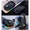 A2 Slim 2.4G Wireless Mouse Quiet Silent Ergonomic Mouse USB Rechargeable Optical Computer Mice