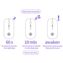 A2 Slim 2.4G Wireless Mouse Quiet Silent Ergonomic Mouse USB Rechargeable Optical Computer Mice