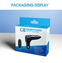Car MP3 player Bluetooth hands-free dual USB with remote control TF card Bluetooth 5.0 multi-function receiver