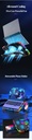 Coolcold Gaming Laptop Cooler 5 Fans 2 USB Ports With RGB Light HD Display Laptop Cooling Pad Adjustable Notebook Cooler Stand For 14-17inch