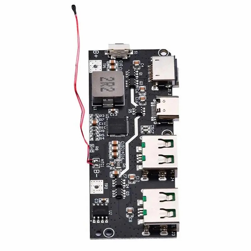 CIR0000997CQC4+PD3.0 LED Dual USB 5V 4.5A 22.5W Micro/Type-C USB Mobile Power Bank 18650 Charging Module Temperature / Circuit Protection