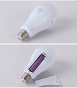 2400mah 18650 Lithium Battery Led Bulb Detachable Dual Battery E27 Emergency Light