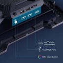 6 Fans Comfort Notebook Cooler RGB Gaming Laptop Cooler Cooling Pad with phone holder