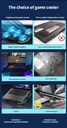 6 Fans Comfort Notebook Cooler RGB Gaming Laptop Cooler Cooling Pad with phone holder