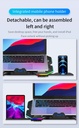6 Fans Comfort Notebook Cooler RGB Gaming Laptop Cooler Cooling Pad with phone holder