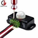 DC 12V 24V 6A Automatic Adjustable PIR Motion Sensor Light Switch Module for LED Strip Light Lamp