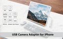 Apple OTG adapter cable adapter Lightning to USB3.0 camera electronic keyboard mobile phone converter